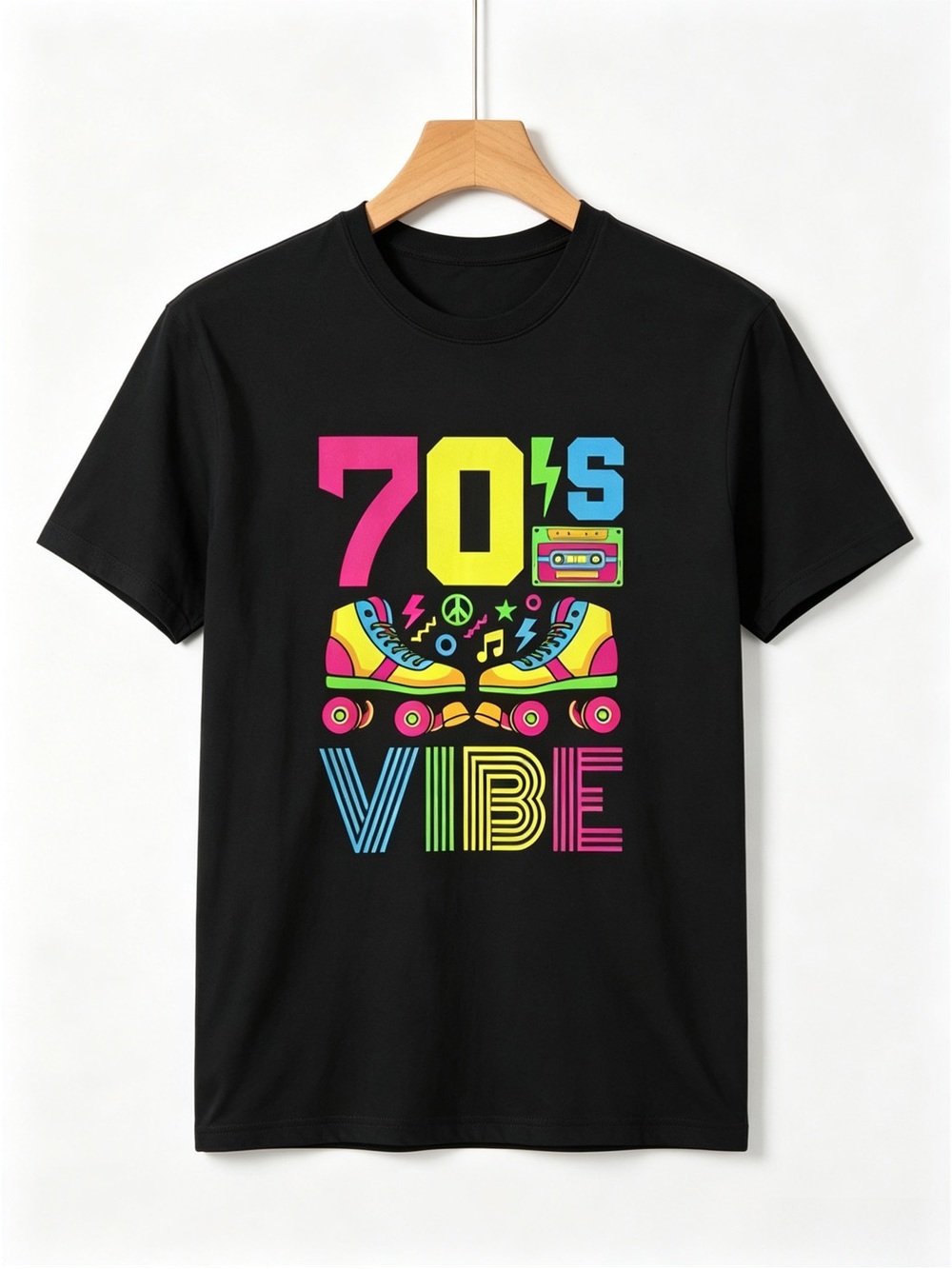 70S Vibe 1970S Fashion Theme Party Graphics Womens Mens T-shirt Unisex